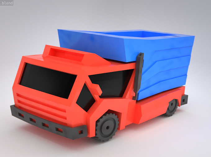 玩具卡车3D模型0