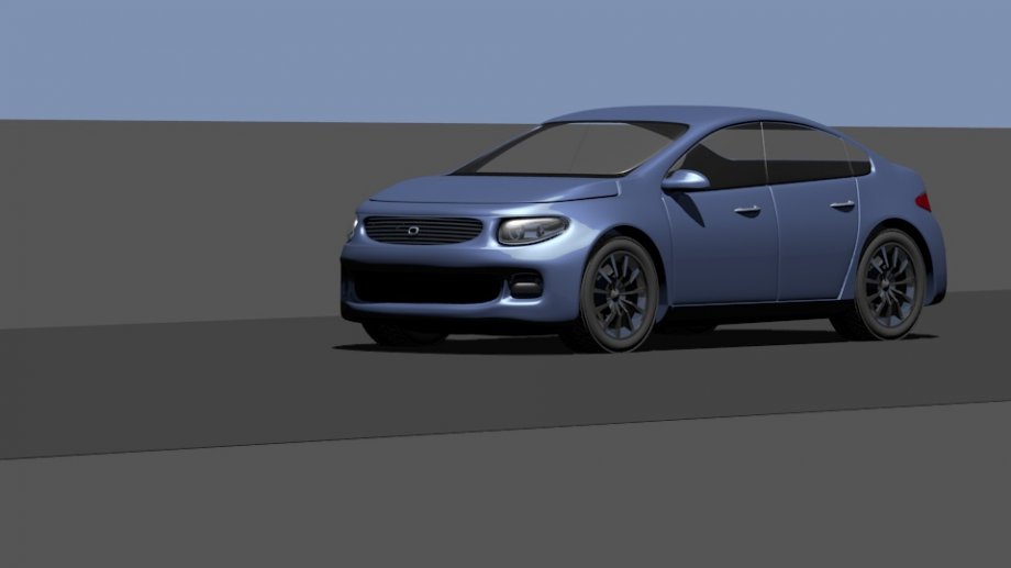 小轿车3D模型2