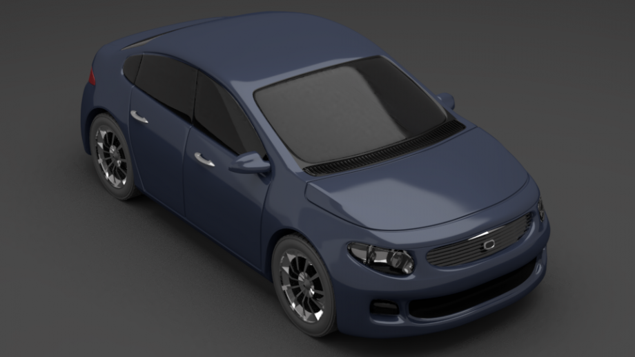 小轿车3D模型1