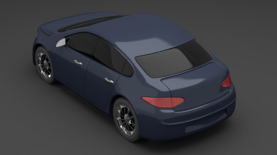小轿车3D模型3
