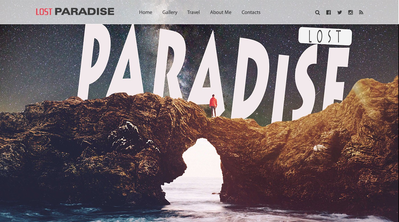 Lost Paradise（旅游博客）网站模板0