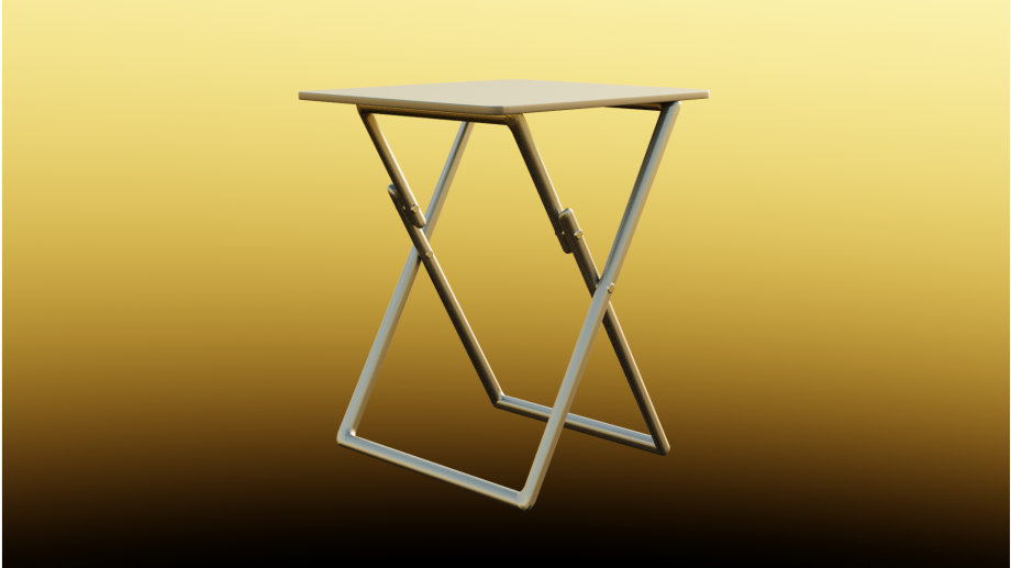 折叠桌3D模型0