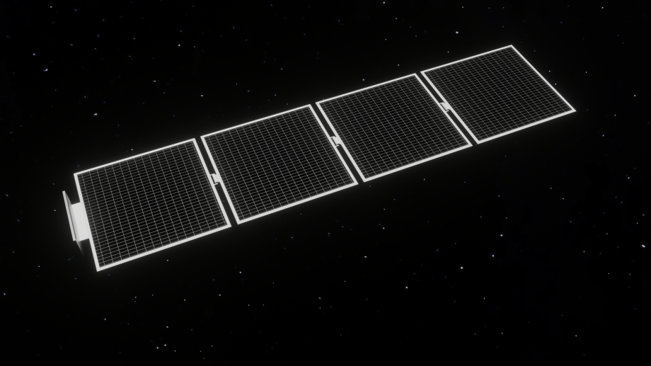 卫星太阳能电池板3D模型0