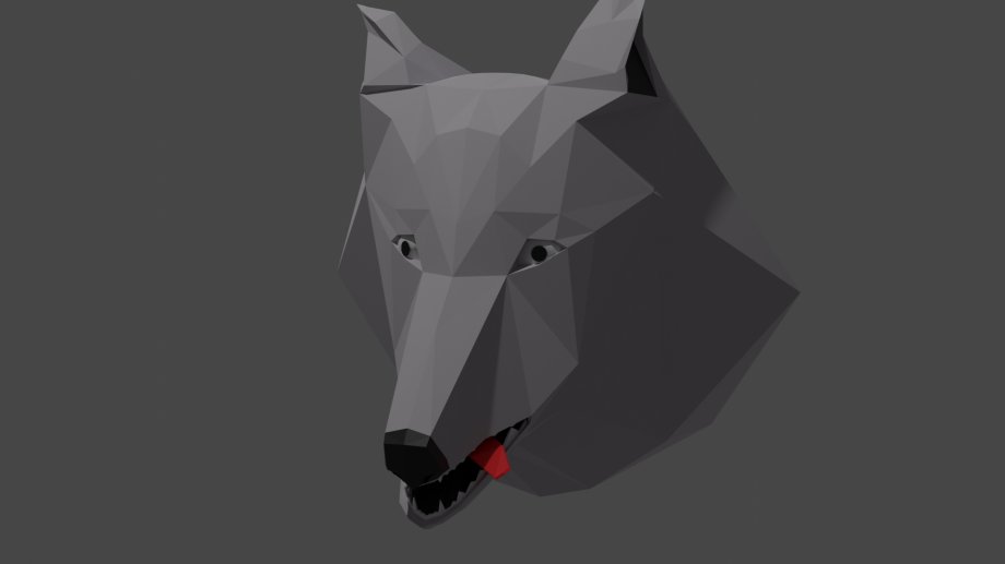 狼头3D模型0
