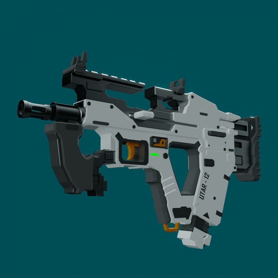 冲锋枪3D模型0