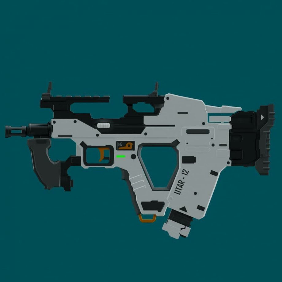 冲锋枪3D模型1