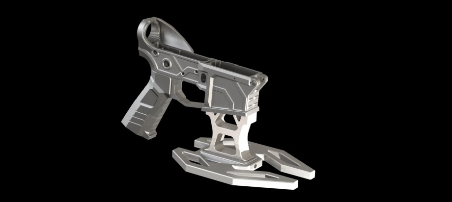 枪支架3d模型4