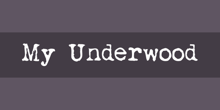 My Underwood0
