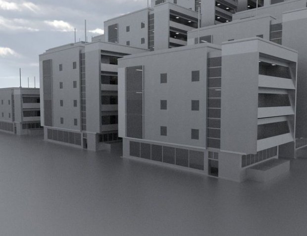 住宅楼3D模型2