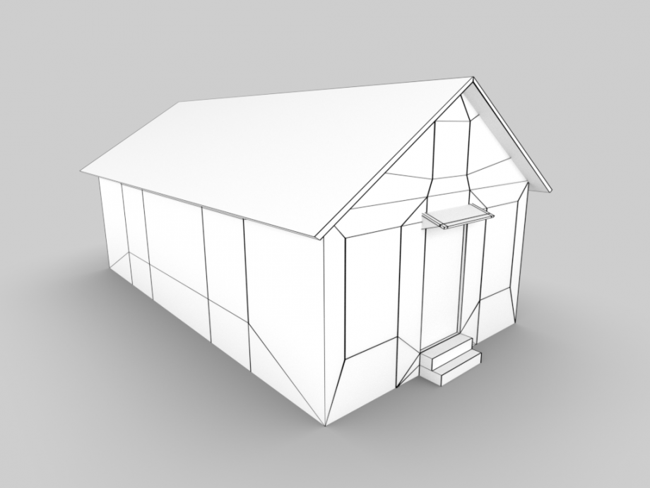 被遗弃的小屋3D模型0