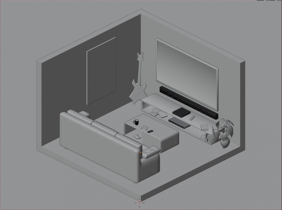 3D客厅模型0