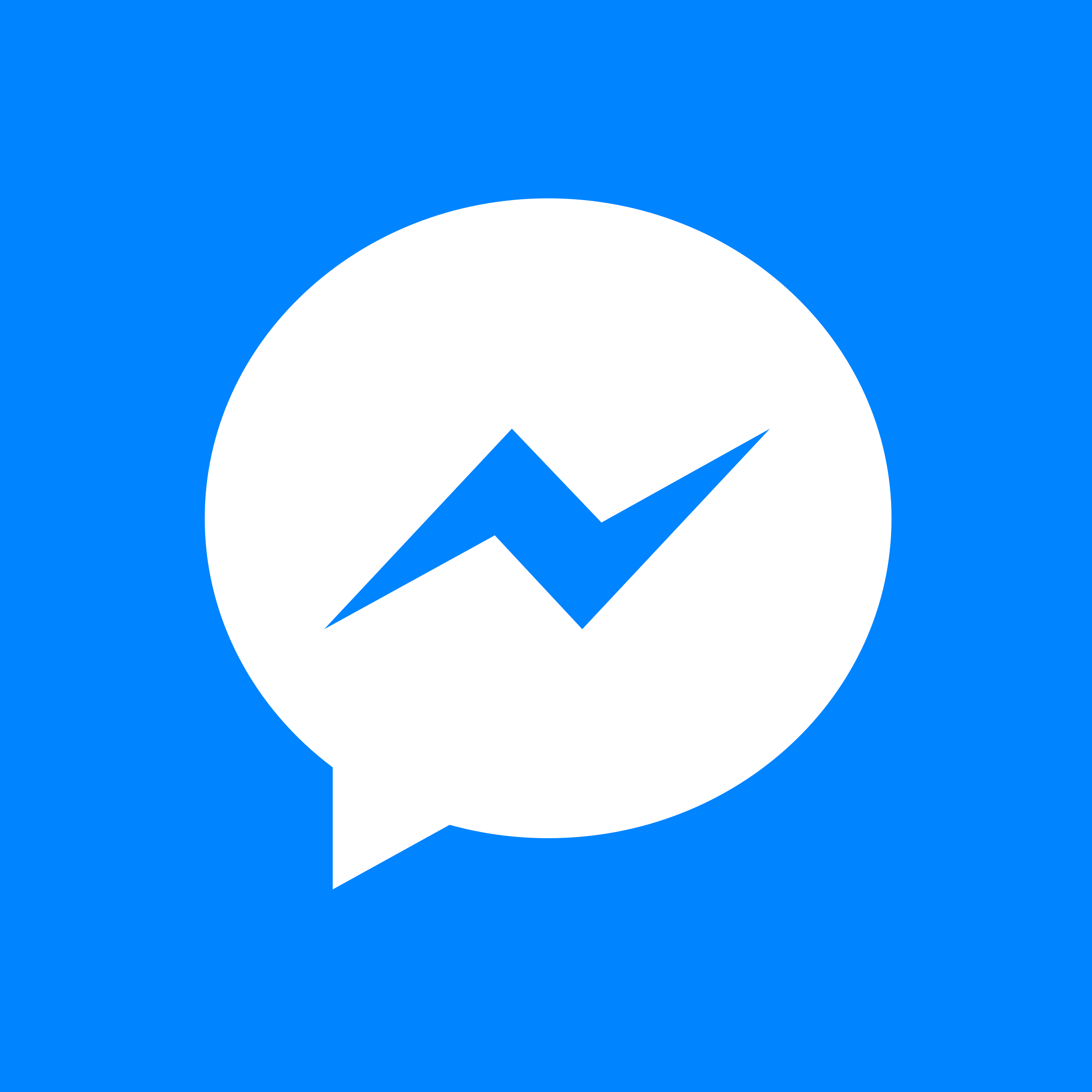 Facebook Messenger白色图标0