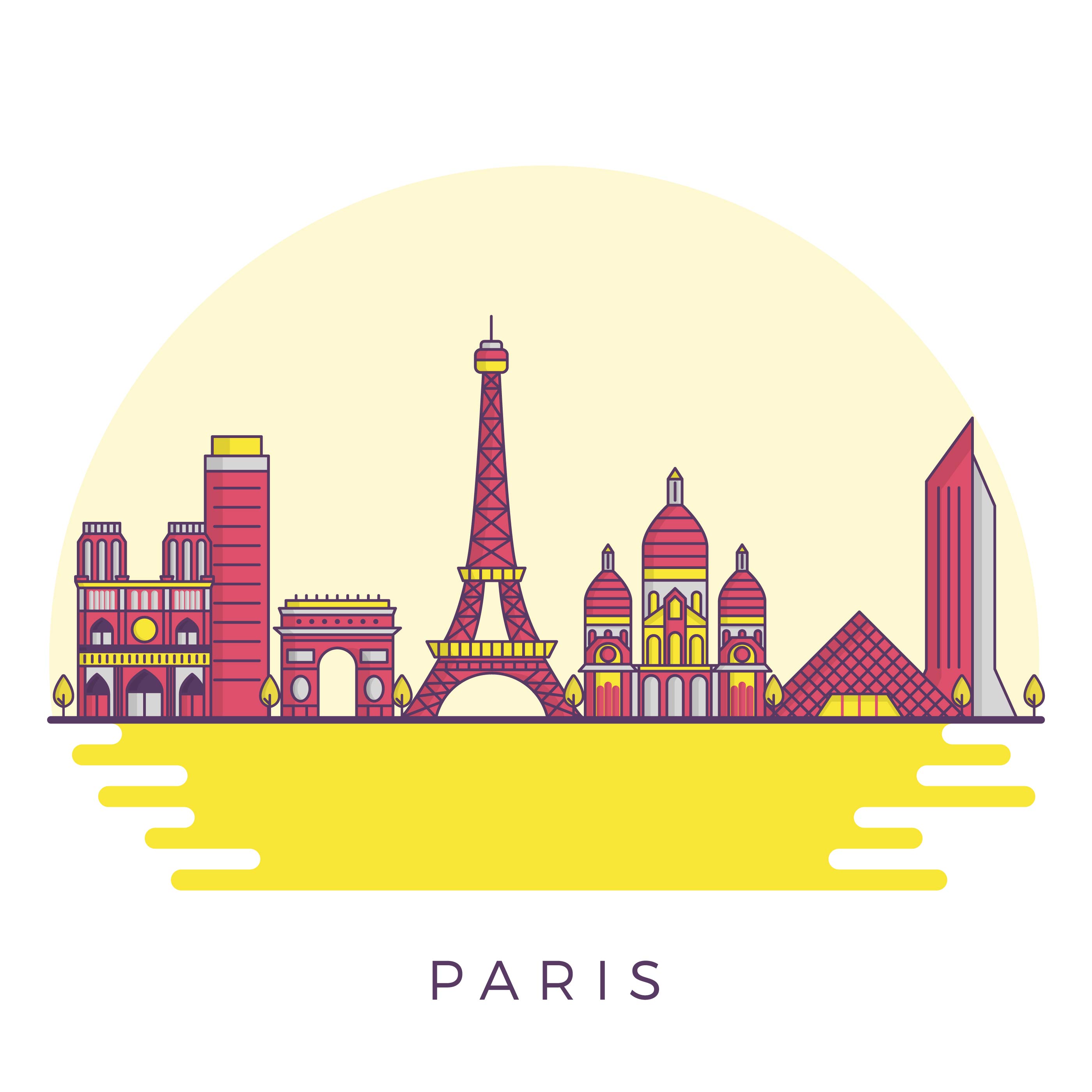 现代巴黎城市景观插图0