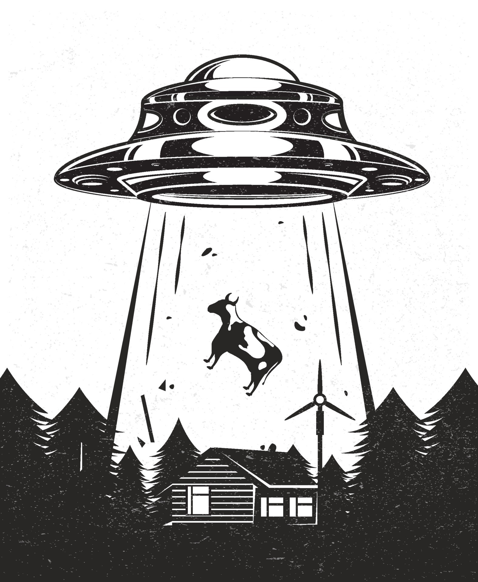 UFO复古海报插图0