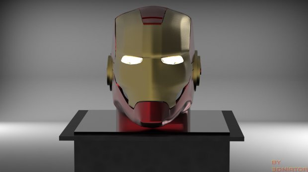 钢铁侠头盔3D模型4