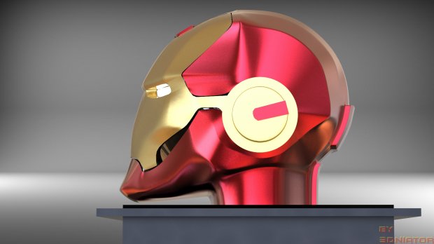 钢铁侠头盔3D模型2