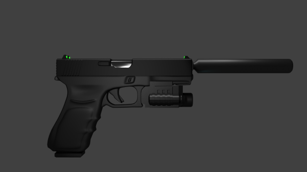 格洛克18C手枪3D模型1