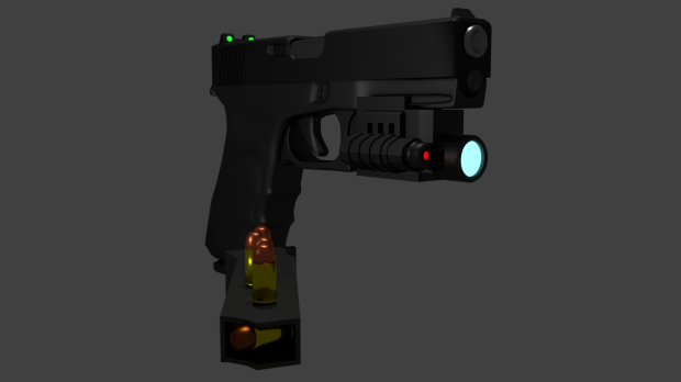 格洛克18C手枪3D模型5