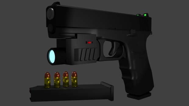 格洛克18C手枪3D模型3