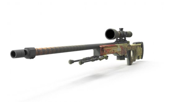 AWP狙击步枪3D模型0