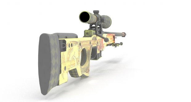 AWP狙击步枪3D模型2