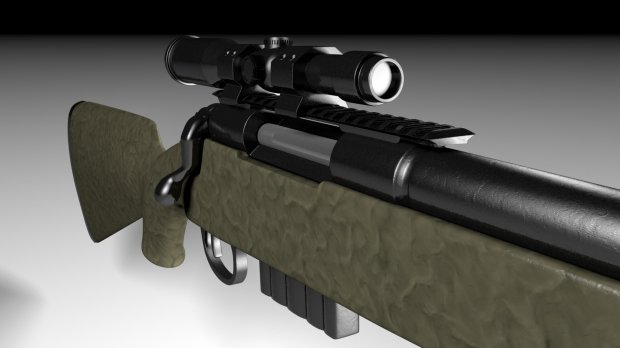 狙击步枪3D模型3