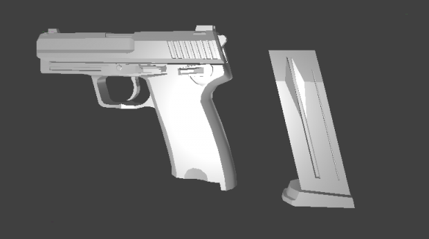 USP45手枪3D模型2