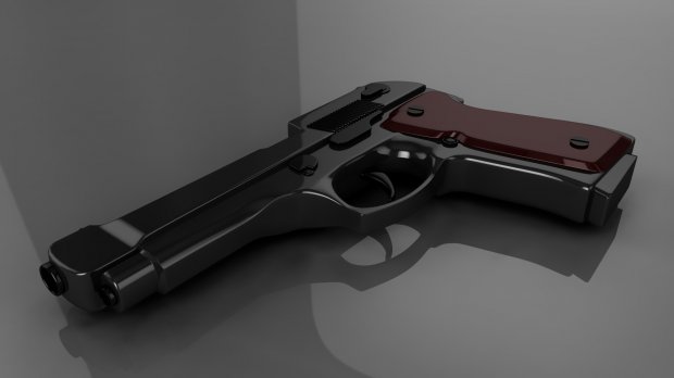 贝瑞塔M9手枪3D模型1