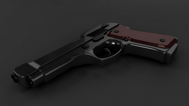 贝瑞塔M9手枪3D模型0