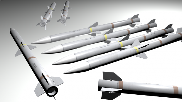 空对空导弹3D模型3