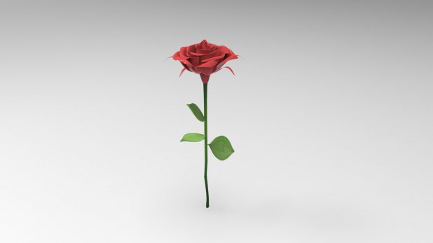 玫瑰3D模型0