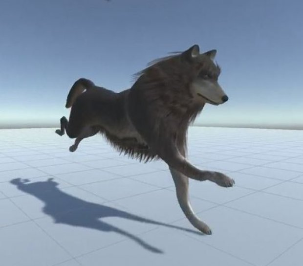 奔跑的狼3D模型0