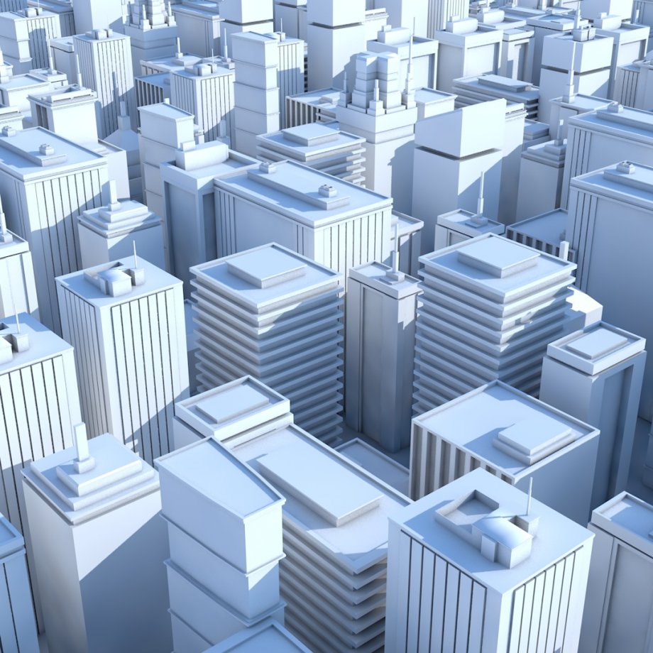 低聚城市场景3D模型2