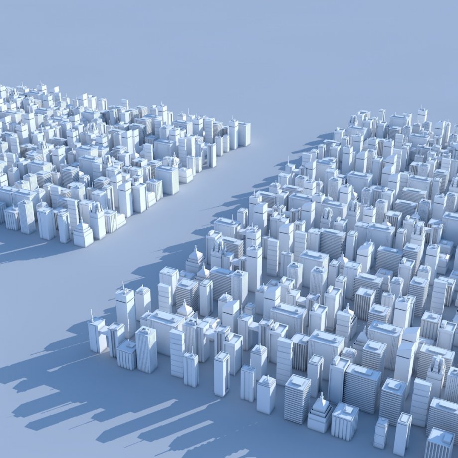 低聚城市场景3D模型1