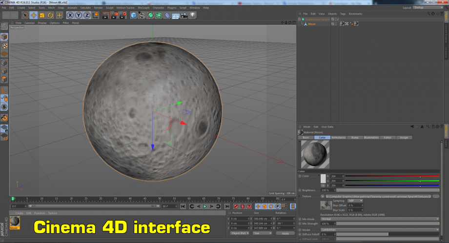 超真实月亮3D模型1