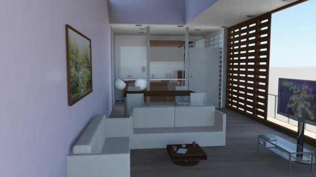 小型室内空间3D模型0