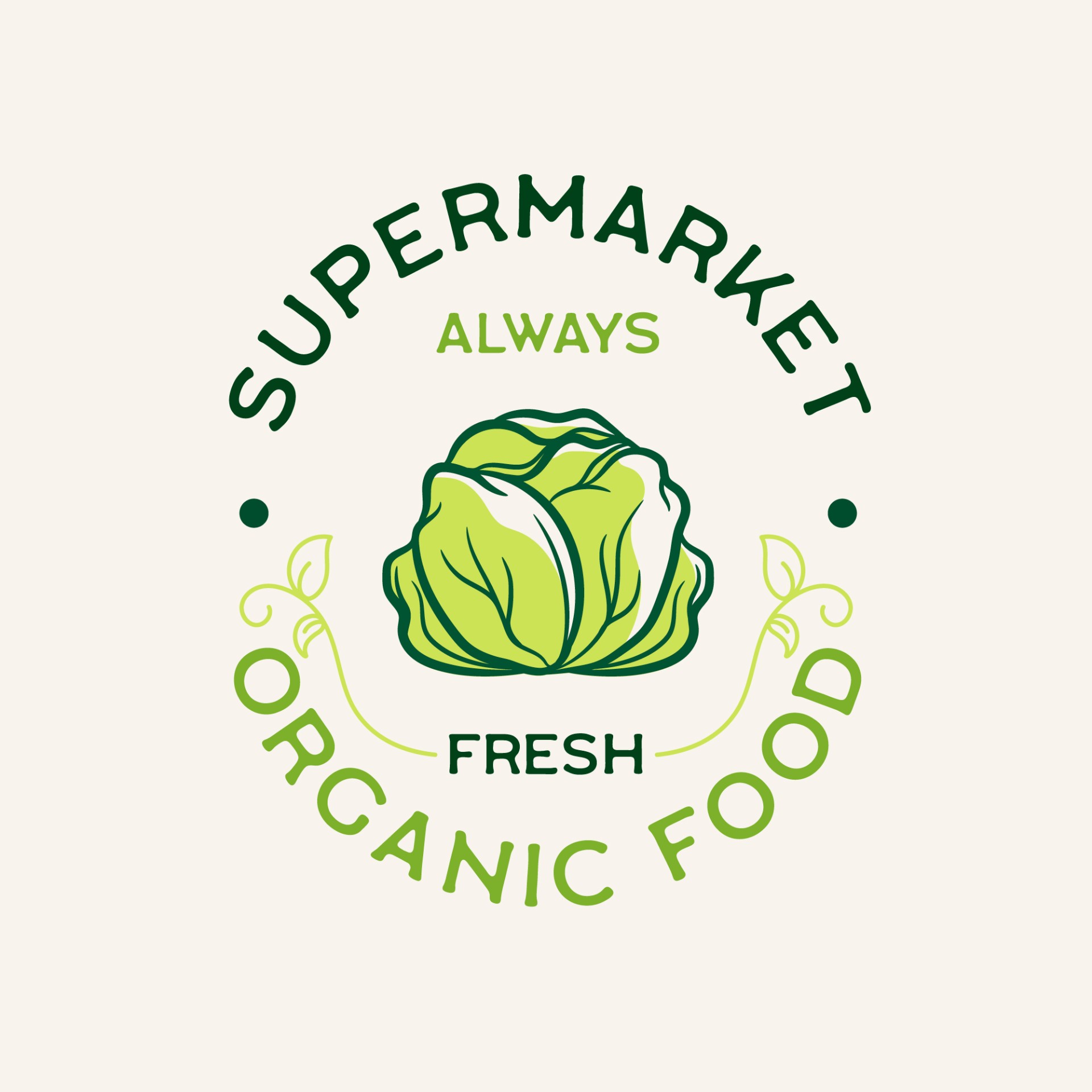 瓜果蔬菜（有机食品）Logo矢量图0