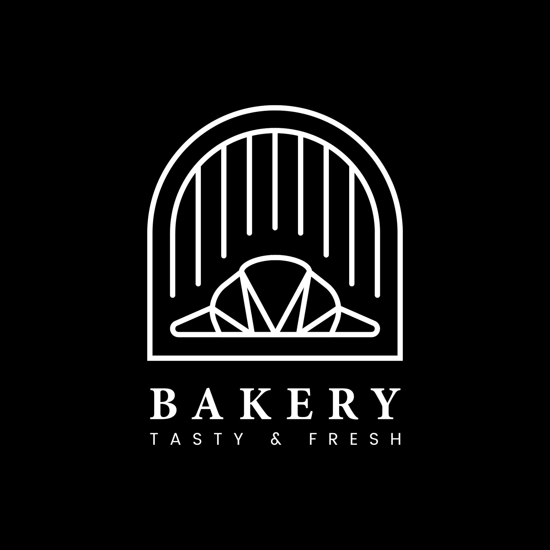 新鲜面包糕点店Logo矢量图0