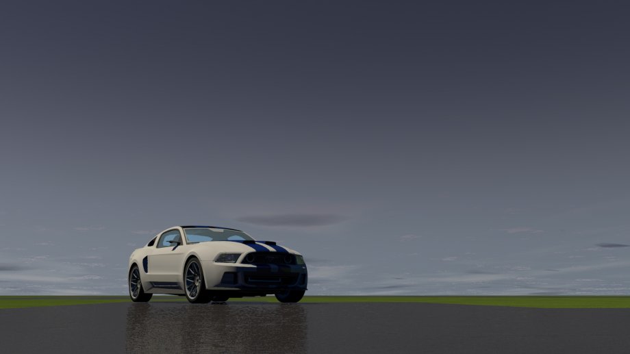 福特野马GT跑车3D模型3