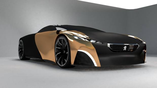 高精度跑车3D模型2