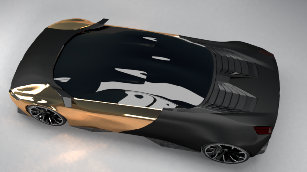 高精度跑车3D模型3