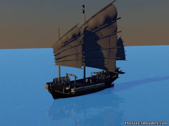 古帆船3D模型0
