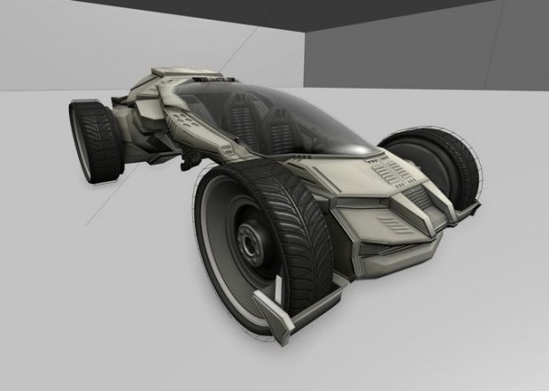 未来赛车3D模型1