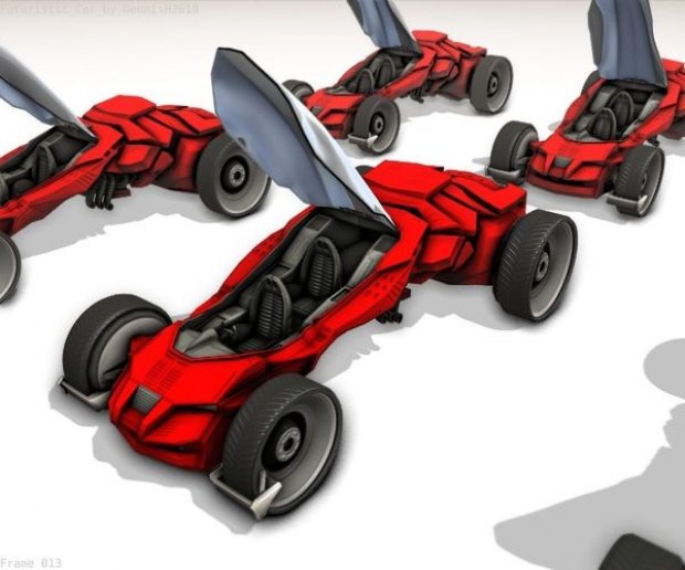 未来赛车3D模型5