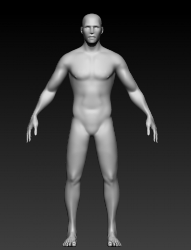男体3D模型1