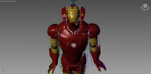 立体钢铁侠3D模型1