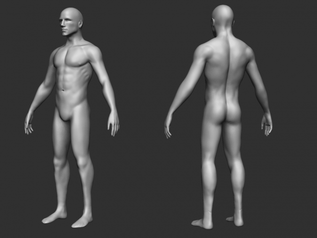 3D男性模型0