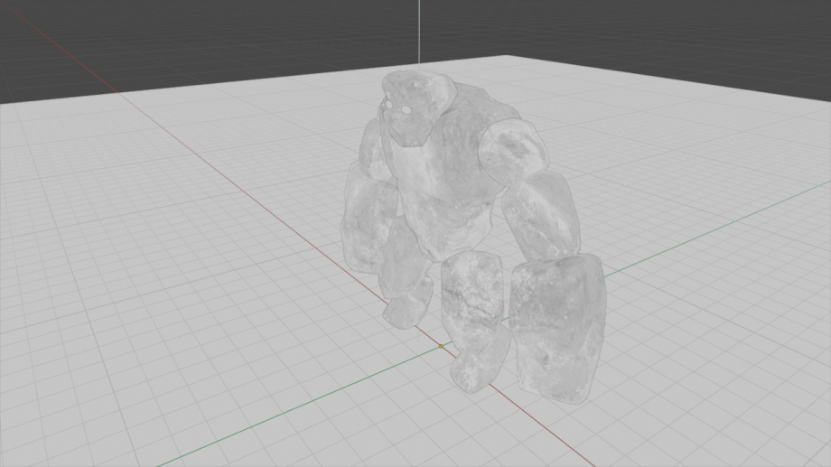 巨石怪3D模型4