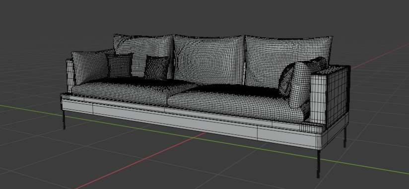 现代简约沙发3D模型1