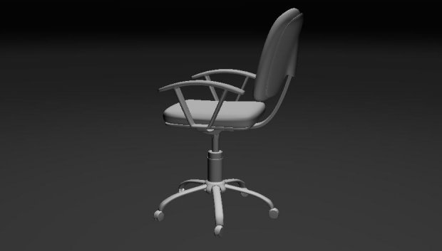 办公转椅3D模型1